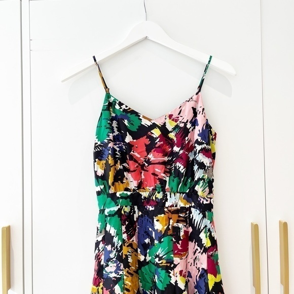 jcrew Silk Floral brushstroke Dress - Picture 5 of 13